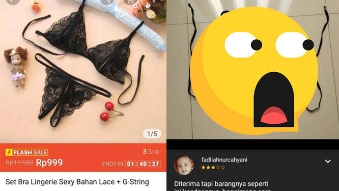 Beli Lingerie Murah Di Olshop, Barang Yang Dateng Malah Bikin Nyesek