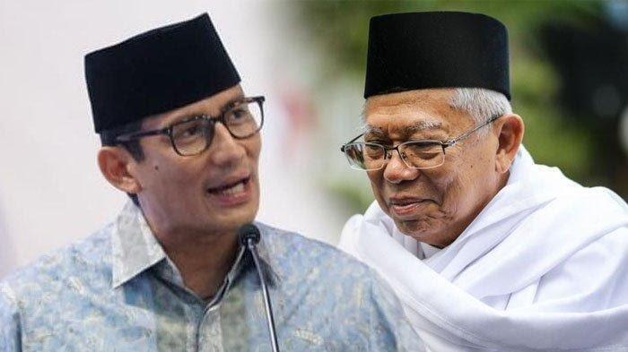 Sinergi Jokowi - Prabowo Melawan Duet Maruf Amin - Sandiaga Uno