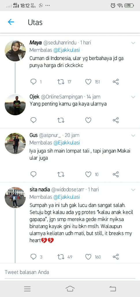 Ada Bocah Main Lompat Tali Pakai Ular, Netizen: Badarawuhi Tertawa Melihat Ini