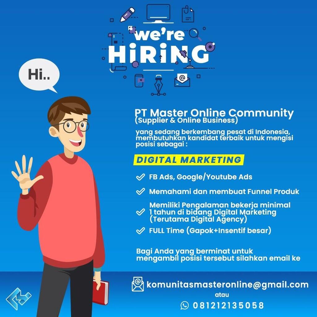 OPEN RECRUITMEN TELEMARKETING/DIGITAL MARKETING/CS JAKARTA