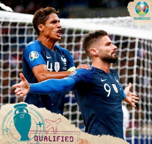 Hasil Lengkap Kualifikasi Euro 2020: Prancis, Inggris, Turki, dan Rep Ceko Lolos