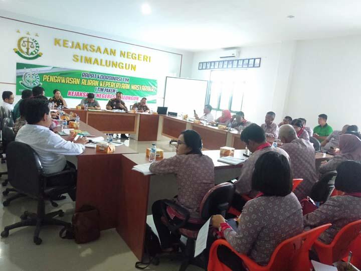 Rakor Tim PAKEM Bersama Camat se-Kabupaten Simalungun Awasi Aliran Kepercayaan