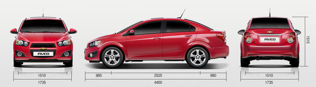 the all new chevrolet aveo/sonic