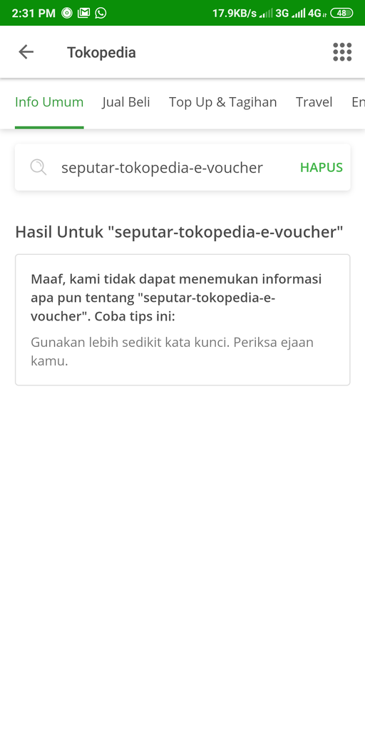 Aplikasi Android Tokopedia Yang Salah Minta Retur Dana Ga Bisa