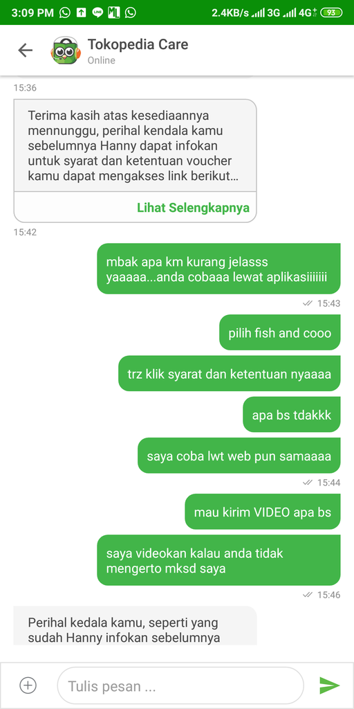 Aplikasi Android Tokopedia Yang Salah Minta Retur Dana Ga Bisa