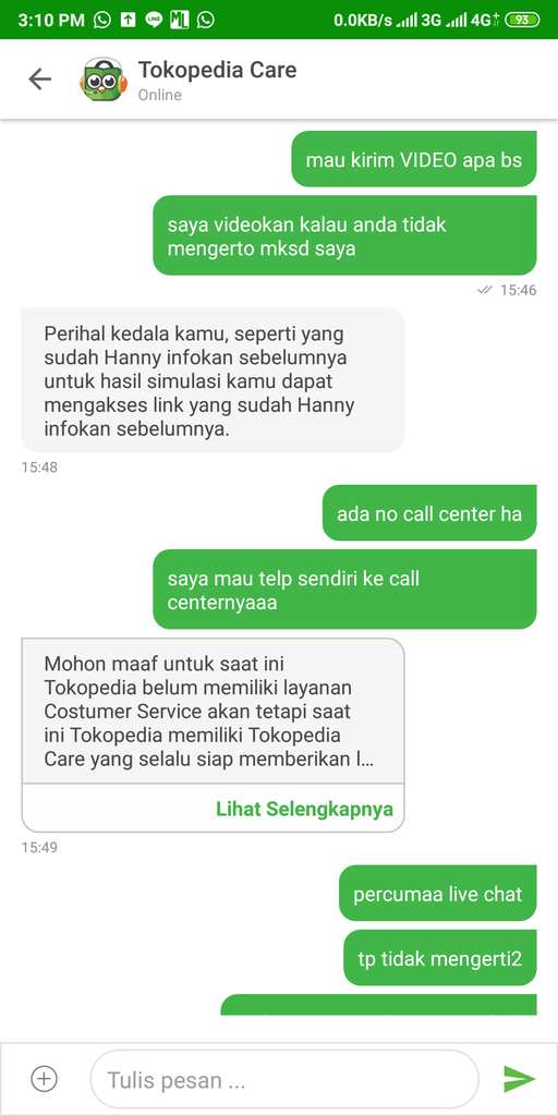 Aplikasi Android Tokopedia Yang Salah Minta Retur Dana Ga Bisa