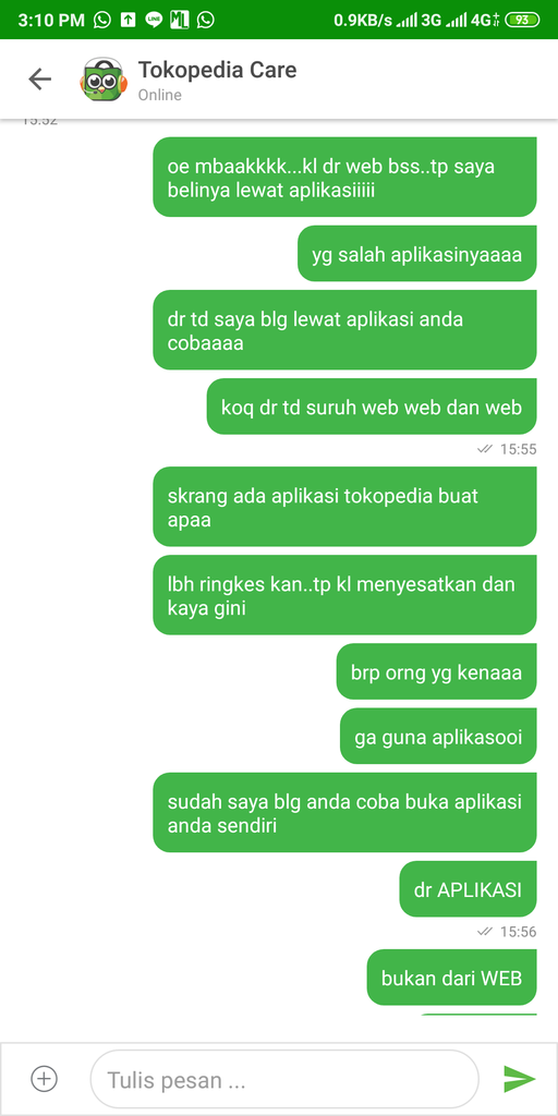 Aplikasi Android Tokopedia Yang Salah Minta Retur Dana Ga Bisa