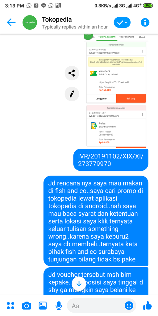 Aplikasi Android Tokopedia Yang Salah Minta Retur Dana Ga Bisa