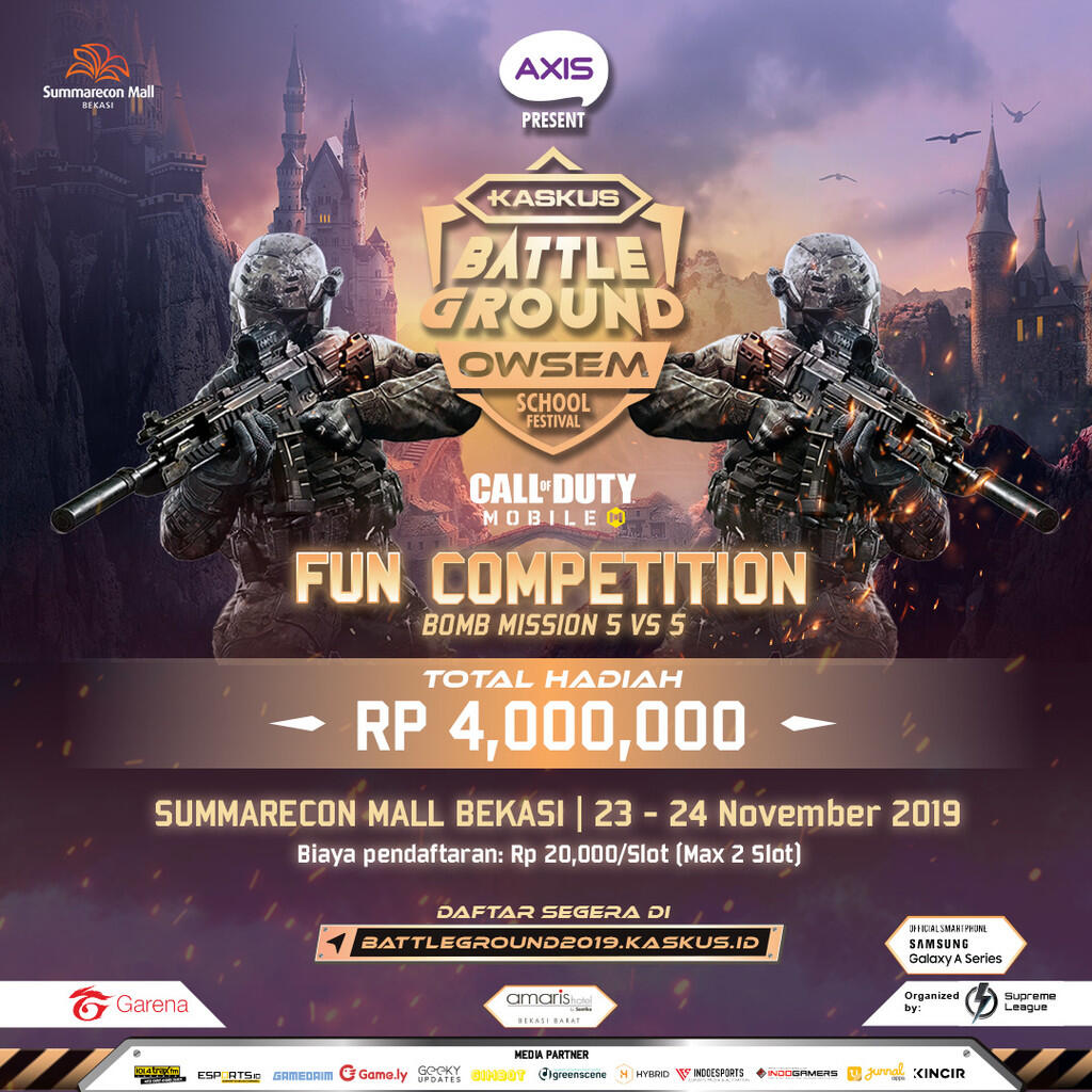 Grand Final KASKUS Battleground, Yuk Mabar di Summarecon Mall Bekasi!