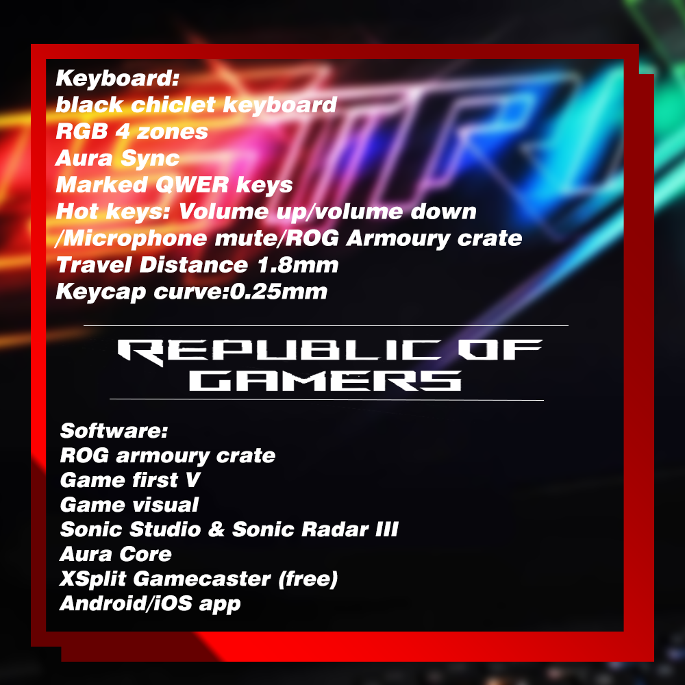 Gaming Laptop ROG STRIX HERO II/GL-504GV 