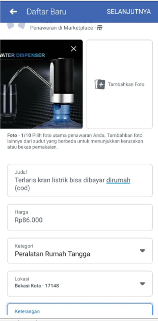 Cara Dropship di Facebook Tanpa Modal (Transaksi aman, Pembeli bayar lewat kurir)