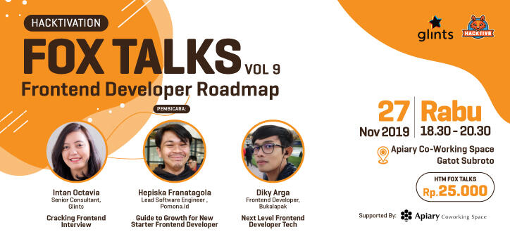&#91;EVENT&#93; Hacktiv8 Fox Talks Vol. 9 - Frontend Developer Roadmap
