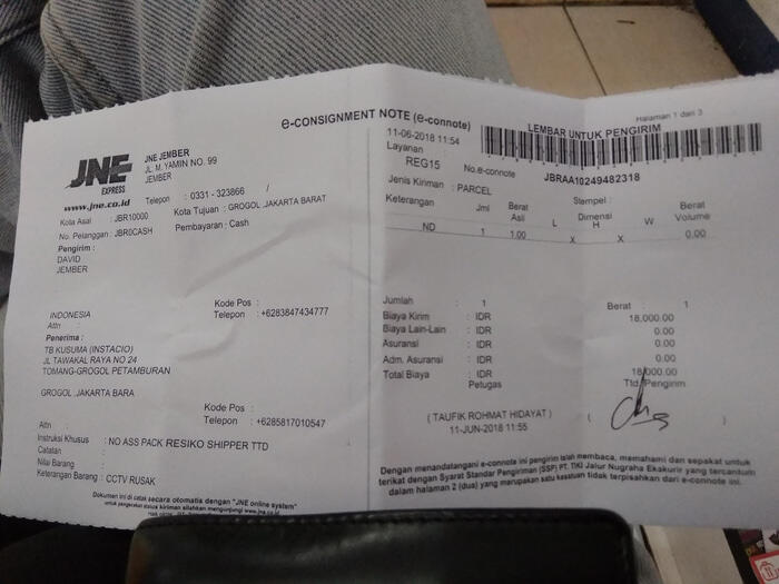 SURAT TERBUKA untuk INSTACIO STORE jakarta