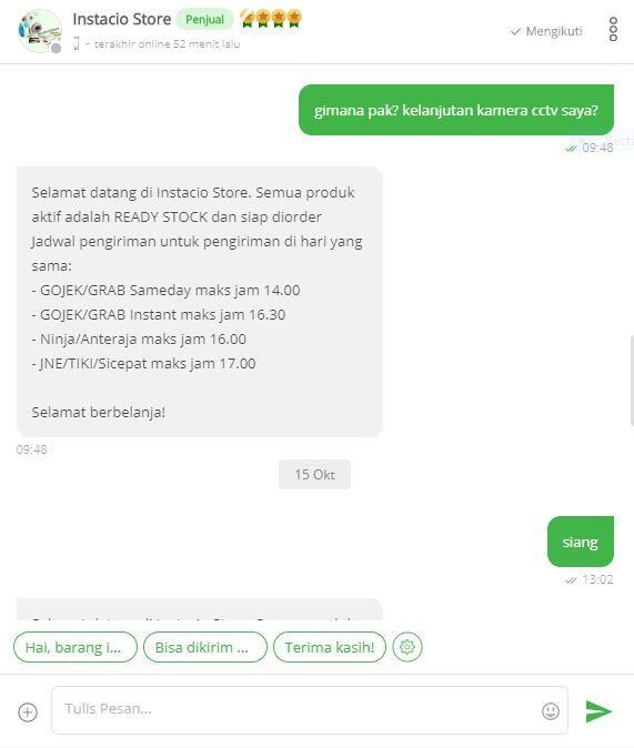 SURAT TERBUKA untuk INSTACIO STORE jakarta