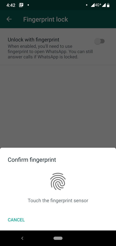Fitur Baru, Bisa Protect Whatsapp Dengan Fingerprint. Begini Caranya Gan!