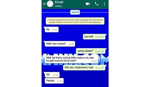 Baca Chat Ibu dan Anak Ini Dijamin Ngakak 4G LTE, Ada yang Jalan Mundur! Lah?