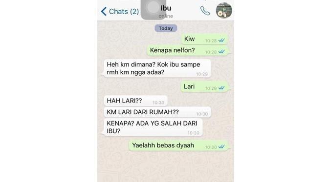 Baca Chat Ibu dan Anak Ini Dijamin Ngakak 4G LTE, Ada yang Jalan Mundur! Lah?