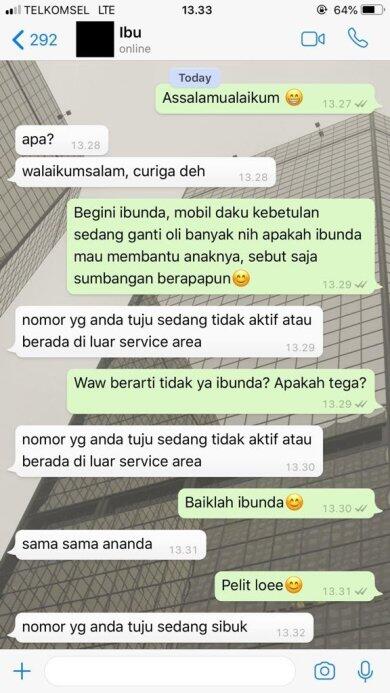 Baca Chat Ibu dan Anak Ini Dijamin Ngakak 4G LTE, Ada yang Jalan Mundur! Lah?