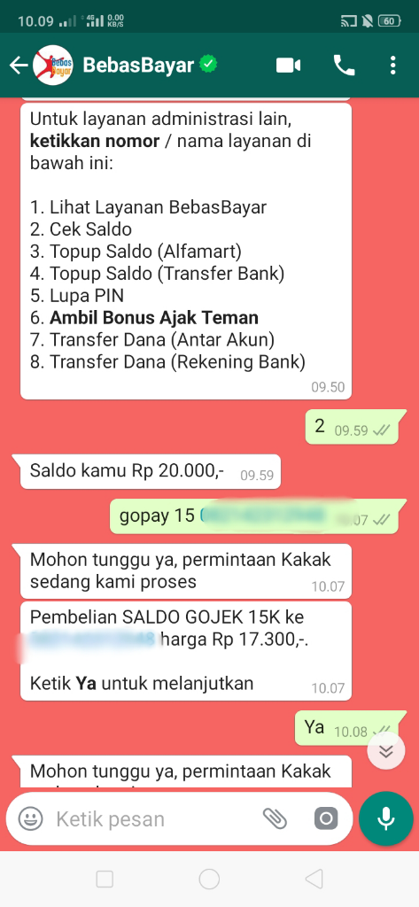 Transaksi Apapun Mudah, Anti Ribet Cuma Butuh Whatsapp!