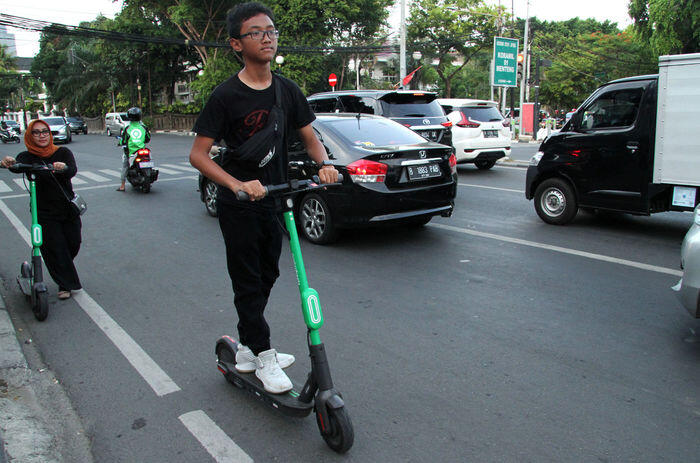 Dishub DKI larang GrabWheels di jalan raya