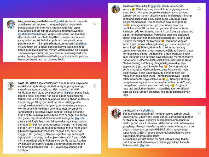 Testimoni GIZIDAT Dari Para Bunda, Madu Herbal Alami Penambah Nafsu Makan Anak