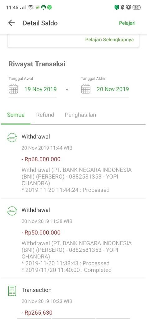 &#91;HELP&#93; Account TOKOPEDIA dibobol Dana Ratusan Juta Rupiah Hilang 