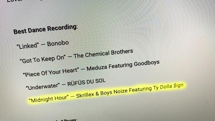 Skrillex Masuk Dalam Nominasi Grammy Ke 62
