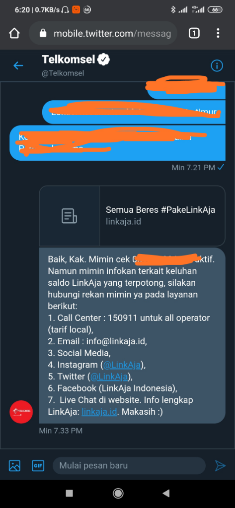 Pelayanan LinkAja Parah Banget