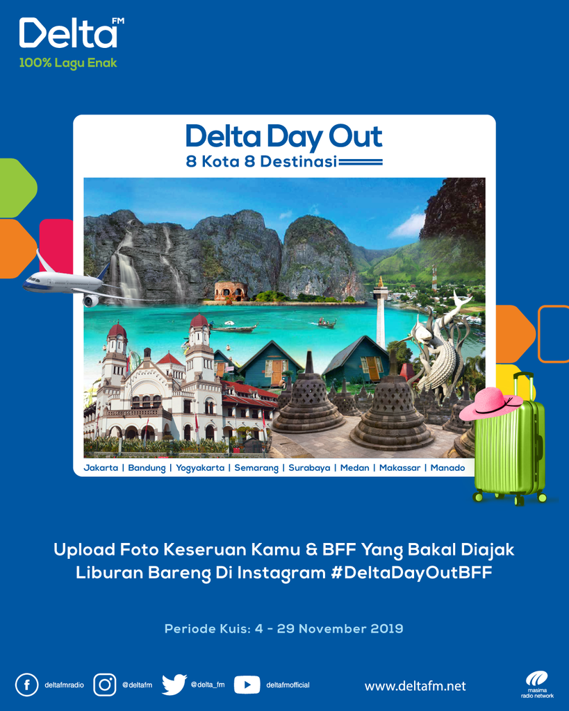 Mau Liburan Akhir Tahun Gratis Bareng BFF-mu? Yuk Langsung Ikutan Delta Day Out Aja!