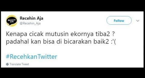 Cuitan Receh Twitter ini Bikin Ngakak, Ea Ea