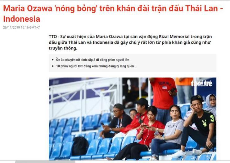 WOW!! Media Asing Soroti Dukungan Maria Ozawa Untuk Timnas Indonesia