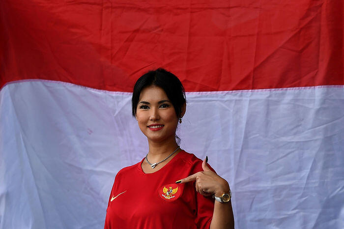 Heboh Maria Ozawa di tengah laga Timnas U-22