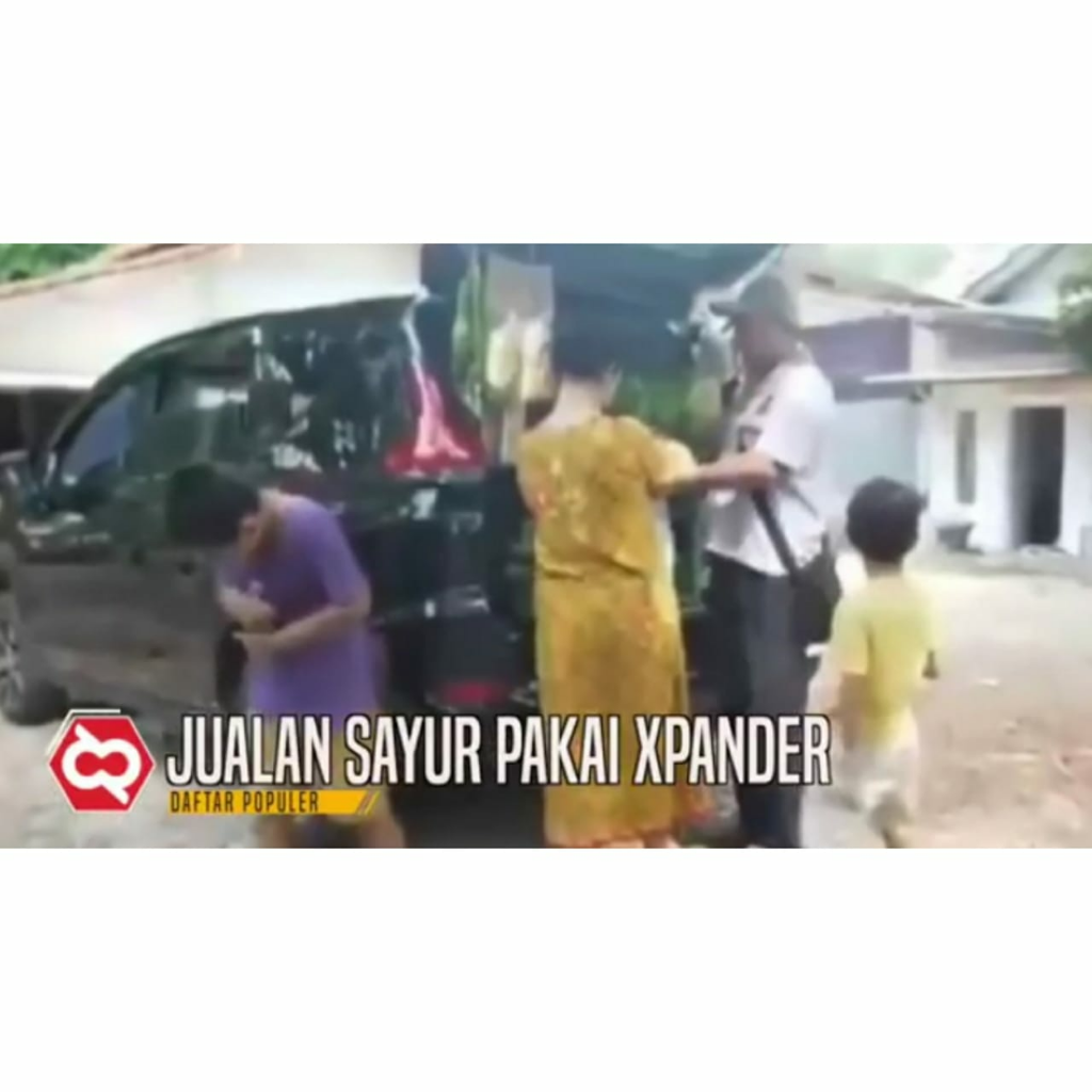 Beberapa Kejadian Viral Selama Sepekan! Wow Itu Jual Sayur Pakai Mobil Mewah?