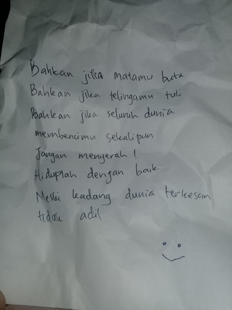 NASKAH FILM PENDEK: MELIHAT DENGAN HATI