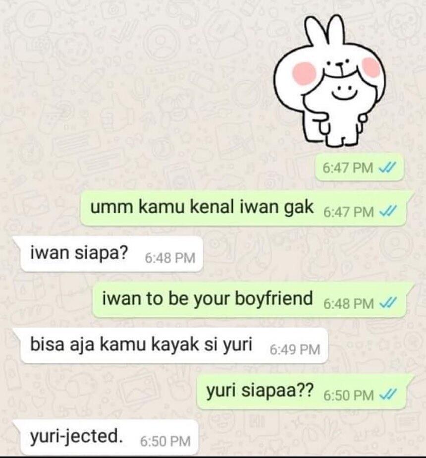 Chat Lucu Saat Ditolak, Bikin Ngakak Kejang-Kejang atau Prihatin Nih?