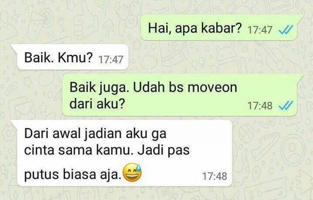 Chat Lucu Saat Ditolak, Bikin Ngakak Kejang-Kejang atau Prihatin Nih?