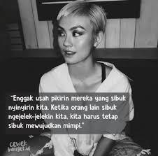 Agnez Mo, Cita-citamu Belum Besar Jika Belum Ditertawakan Orang