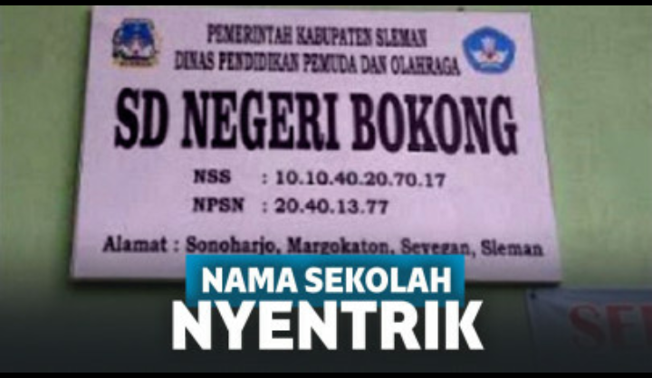 Deretan Nama Sekolah SD yang Bikin Ngakak, Ada "Daleman", Dan "Mengangkang"!