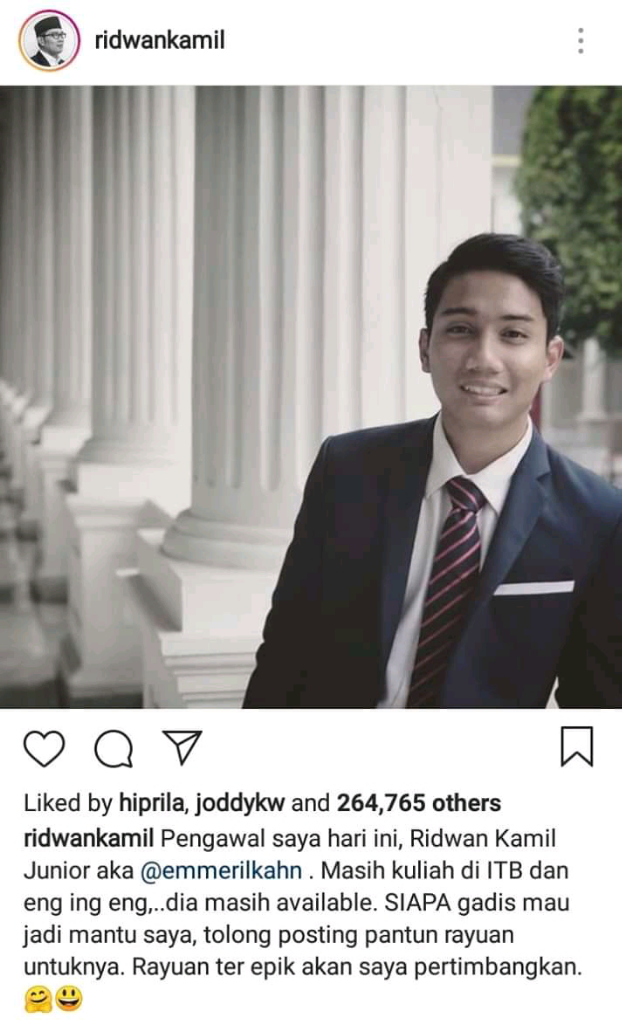 Ngakak Postingan Ridwan Kamil Sayembara Pantun Rayuan, Bucin dan Jomlo Merapat!