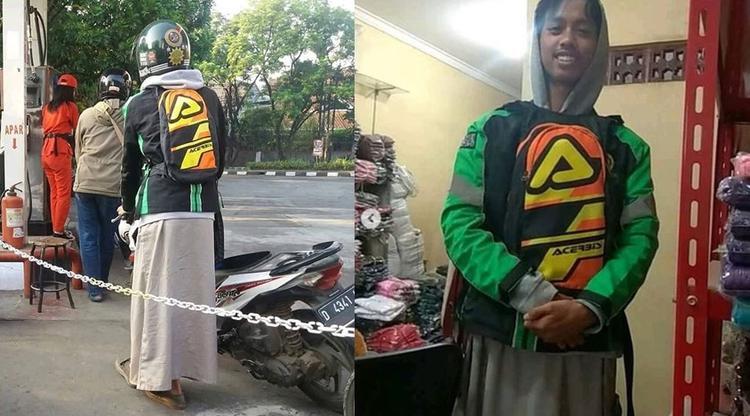 Gaya Unik dan Nyentrik Ojek Online, Bikin Pengen Ajak Selfie! Nomer Satu Dari Konoha?