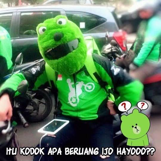 Gaya Unik dan Nyentrik Ojek Online, Bikin Pengen Ajak Selfie! Nomer Satu Dari Konoha?