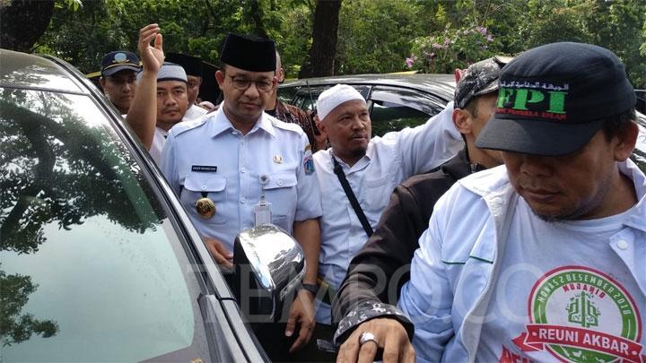 Izin Belum Ada Menjelang Reuni 212, Anies: Tanyakan ke Pusat