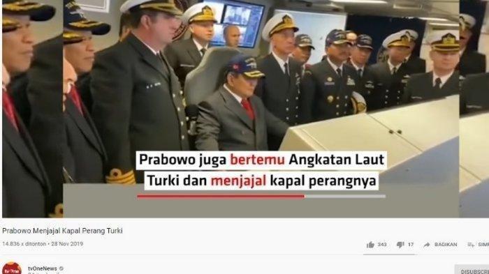 Jajal Kapal Perang, Menhan Prabowo Dikelilingi Anak Buah Presiden Erdogan