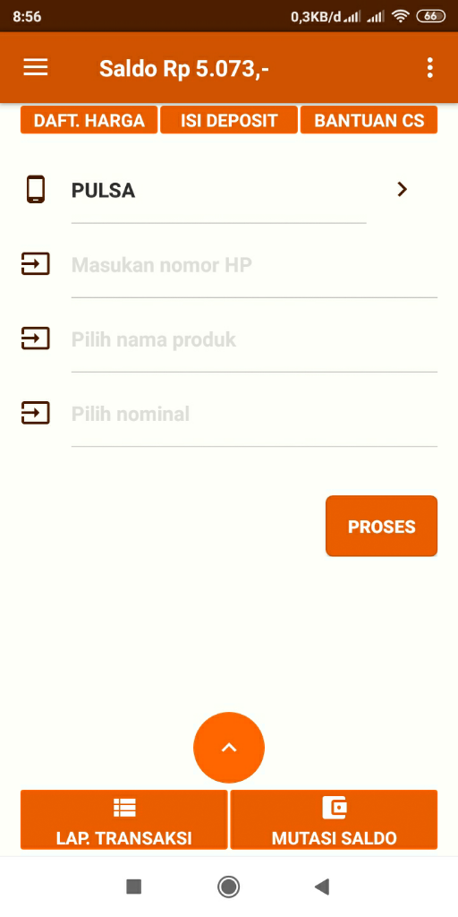 isi saldo aplikasi re-pulsa