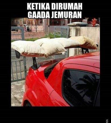 Foto-foto Lucu Orang Negara +62 Jemuran Pakaian, Bikin Gagal Fokus! CD nya Terbang?