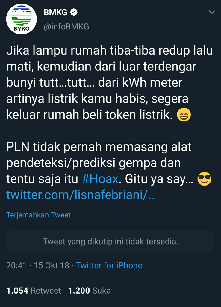 5 Cuitan Nyeleneh Admin BMKG, Jadi Bahan Gibahan Netizen