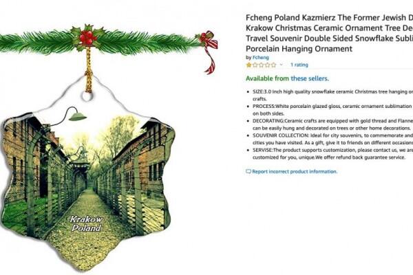 Amazon Batal Jual Ornamen Natal Bergambar Kamp Konsentrasi Nazi