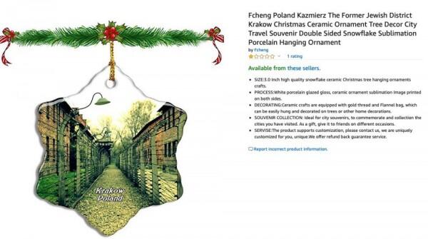 Amazon Batal Jual Ornamen Natal Bergambar Kamp Konsentrasi Nazi