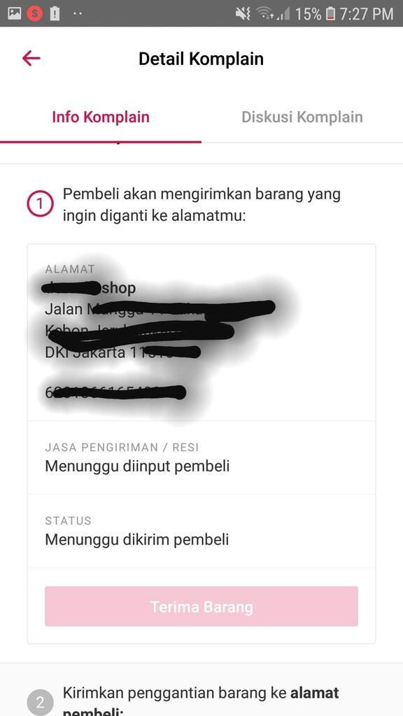 Komplain bukalapak tidak adil ke seller berpihak ke buyer, nomor order 192564196970