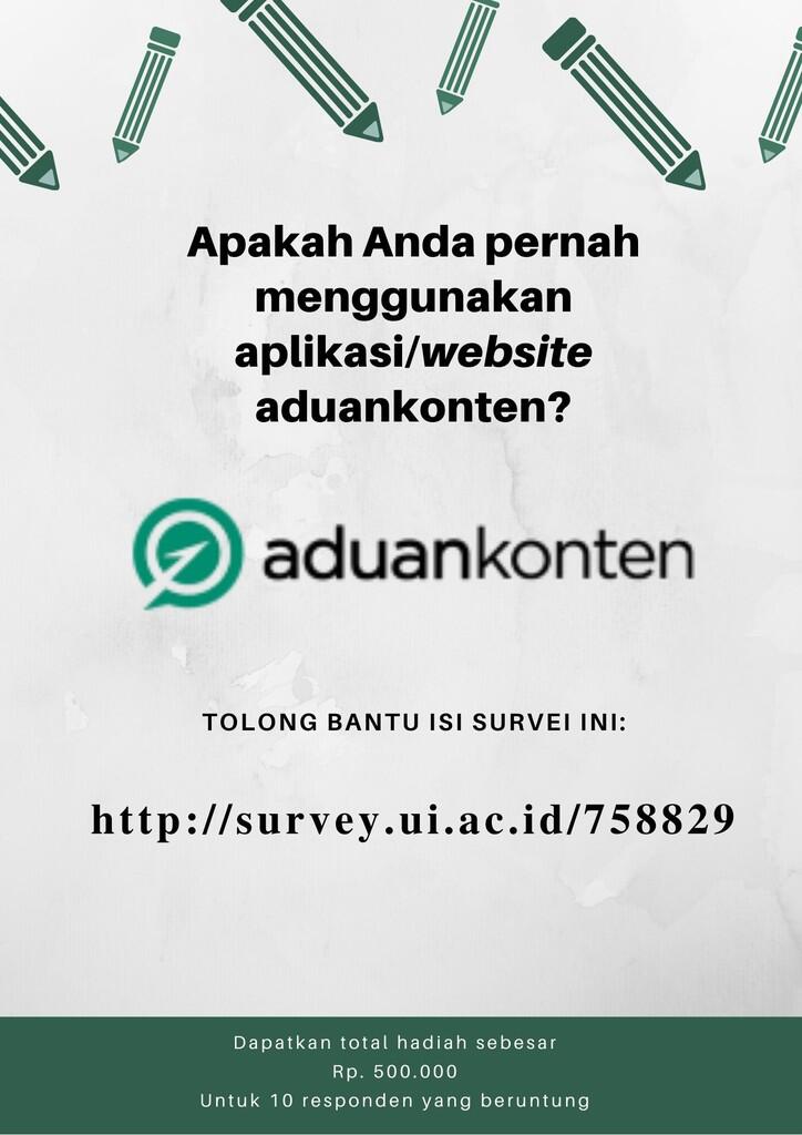 Tolong Bantu Saya Mengisi Survei Penelitian Ini.